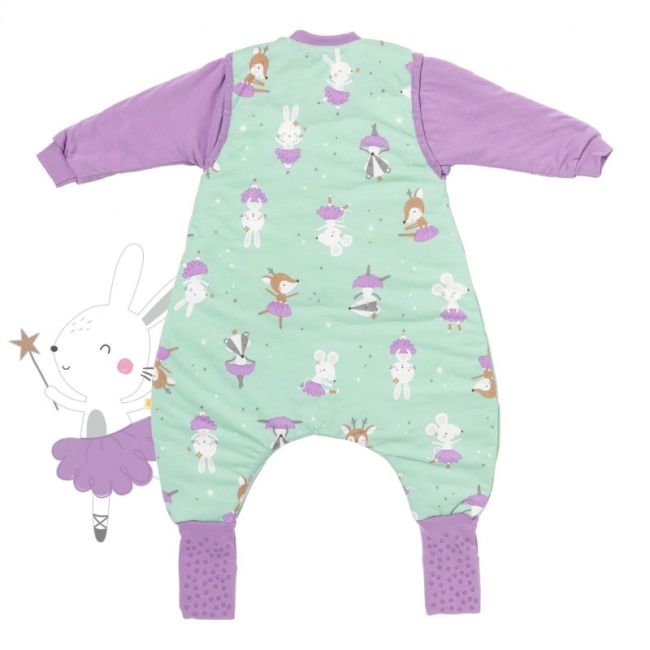 Sac de dormit cu picioruse si maneca lunga detasabila Ballerina 60 cm + manseta 2.5 Tog BBXCJ277-25FSN