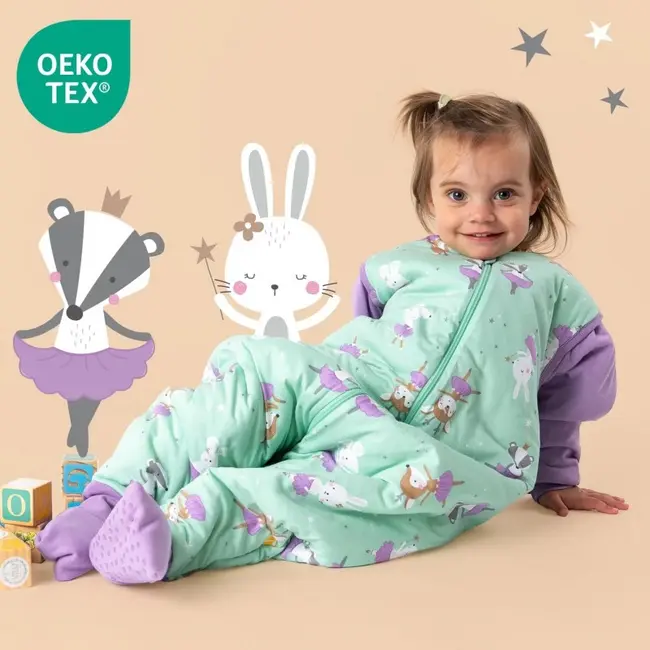 Sac de dormit cu picioruse si maneca lunga detasabila Ballerina 90 cm + manseta 2.5 Tog BBXCJ272-25FSN