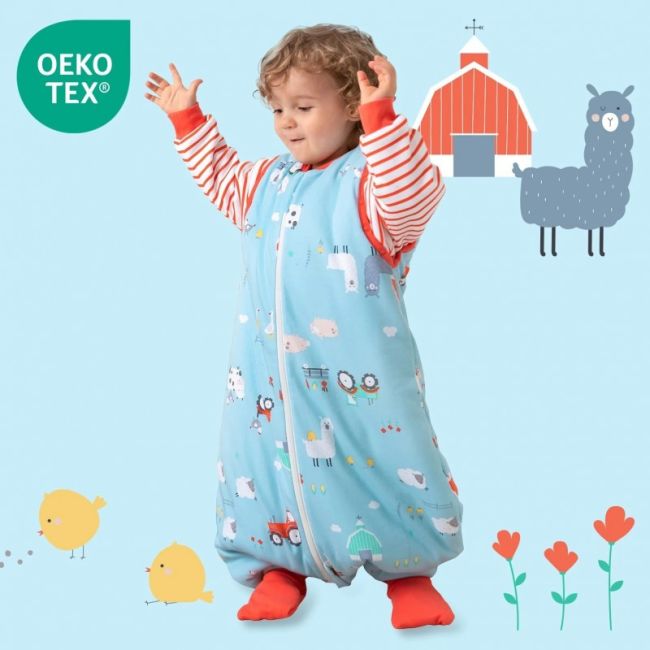 Sac de dormit cu picioruse si maneca lunga detasabila Farmyard 90 cm + manseta 3.5 Tog BBXCJ972-35FSN