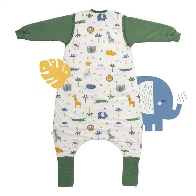 Sac de dormit cu picioruse si maneca lunga detasabila Jungle 120 cm + manseta 2.5 Tog BBXCJ435-25FSN