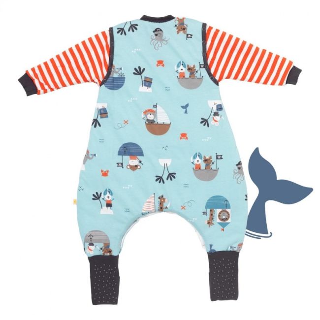 Sac de dormit cu picioruse si maneca lunga detasabila Pirate 70 cm + manseta 2.5 Tog BBXCJ260-25FSN