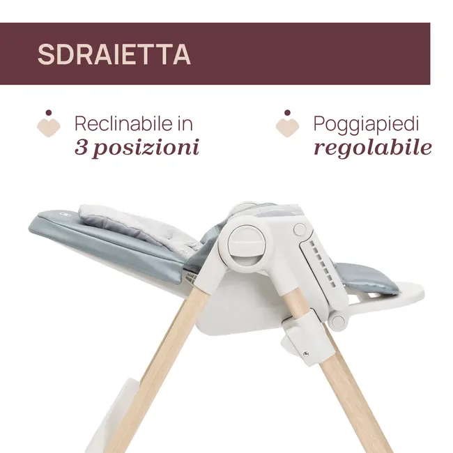 Scaun de masa Chicco Polly Armonia Greenery, 0luni+ CHC8714060-8