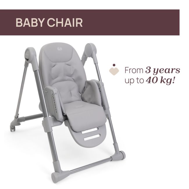 Scaun de masa Chicco Polly Armonia Steel, 0luni+ CHC8714005-8