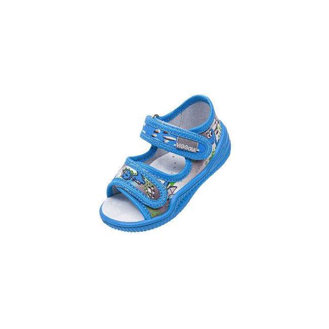 Sandalute cu brant de piele pentru baieti Vi-GGa-Mi Hugo Imprimeu marimea 20 PMICVGM.52HUGO.20