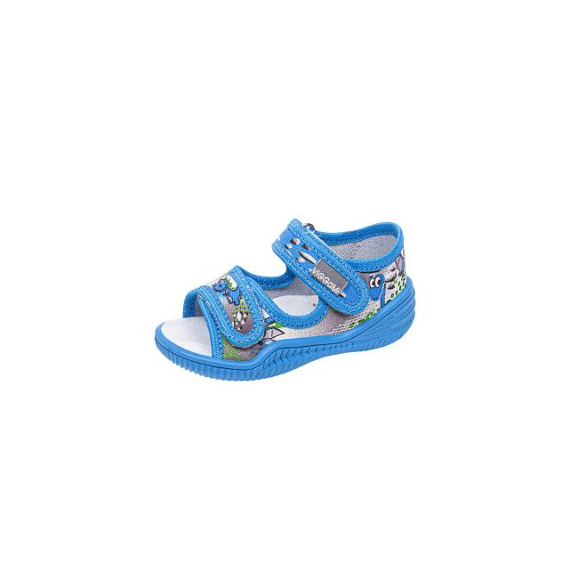 Sandalute cu brant de piele pentru baieti Vi-GGa-Mi Hugo Imprimeu marimea 24 PMICVGM.52HUGO.24