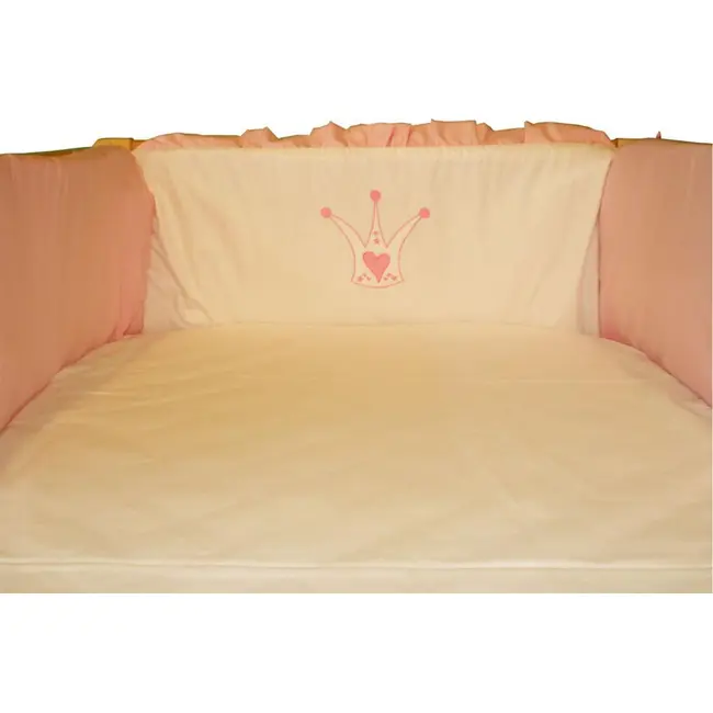 Aparatoare Laterala Cu Broderie Princess Roz 120x60 - MYK00003957