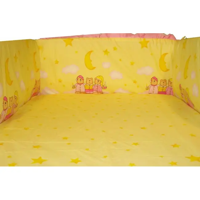 Aparatoare Laterala MyKids Teddy Norisori Roz 120x60 - MYK00003965