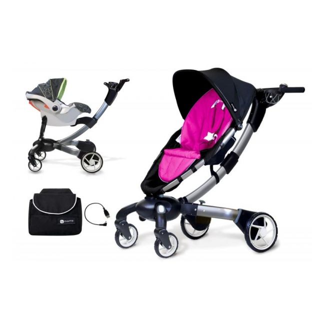 Carucior copii 2in1 Origami Roz cu Incarcator Iphone - MYK00004336