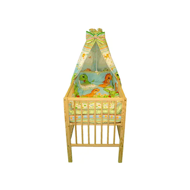Lenjerie MyKids Dino Verde 5 Piese 120x60 - MYK00004170