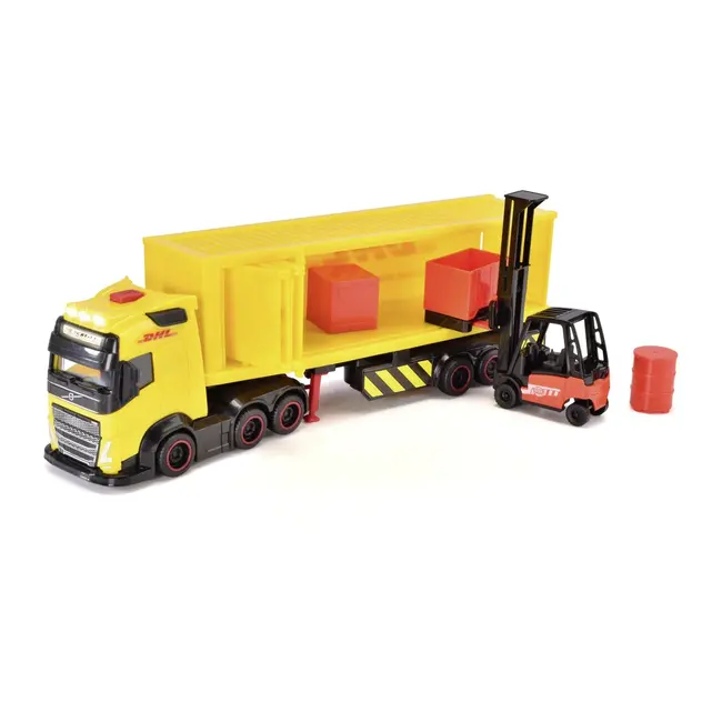 DICKIE SET CAMION DHL SI STIVUITOR CU SUNETE SI LUMINI 35CM VIV203747018