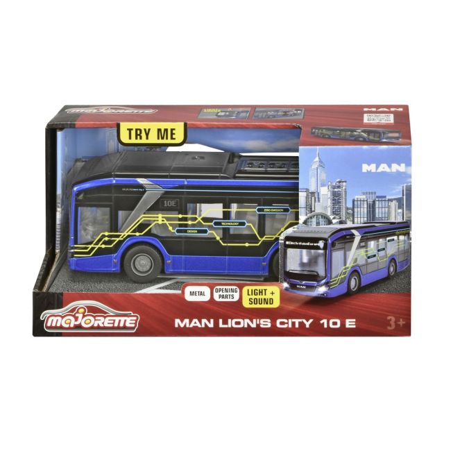 MAJORETTE AUTOBUZ ELECTRIC MAN LION S CITY 10E 22CM VIV213743008