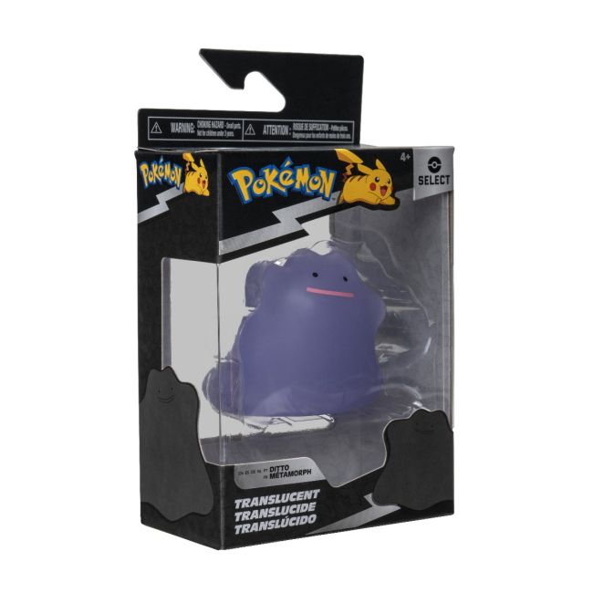 Pokemon - Figurina de actiune Select 7.5 cm, Translucent, Ditto W4 BKFPKW2742