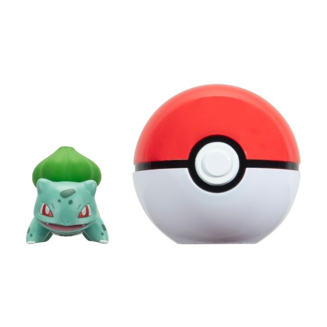 Pokemon - Set 2 figurine Clip n Go, Bulbasaur #1 with Poké Ball W18 BKFPKW3634