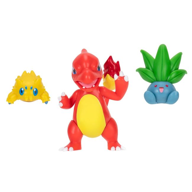 Pokemon - Set 3 figurine de actiune, Joltik, Oddish, Charmeleon W21 BKFPKW3894