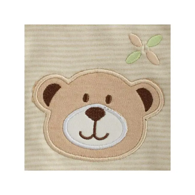 Set cadou 5 piese, New Baby, Din bumbac organic, salopeta, baveta, paturica cu gluga, jucarie, Marime 0 - 3 luni, Beige BYN50140