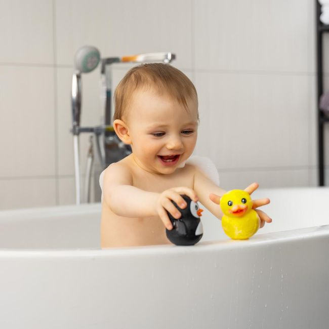 Set jucarii de baie din silicon pentru bebelusi MyHappyBath Toys , 6+ luni, Reer 76093