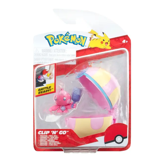 Pokemon - Set 2 figurine Clip n Go, Tinkatink with Heal Ball W18 BKFPKW3631