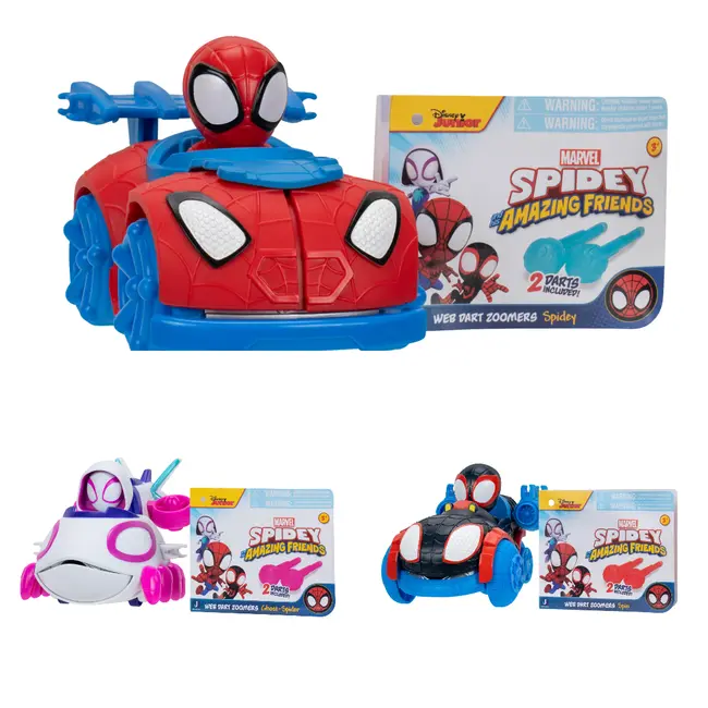 Paienjenelul Marvel - Vehicul cu lansator de sageti, figurina inclusa, diverse modele BKFSNF0287