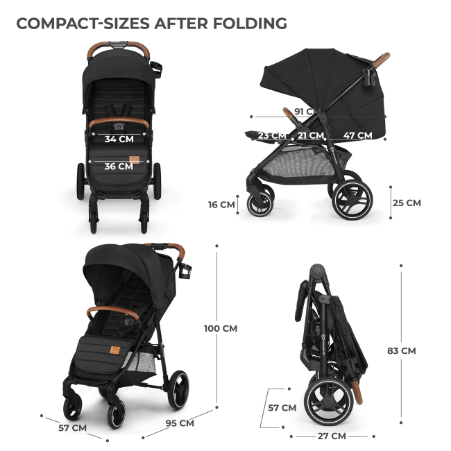 CARUCIOR SPORT KINDERKRAFT GRANDE PLUS, BLACK VIVKSGRAN00BLK0000