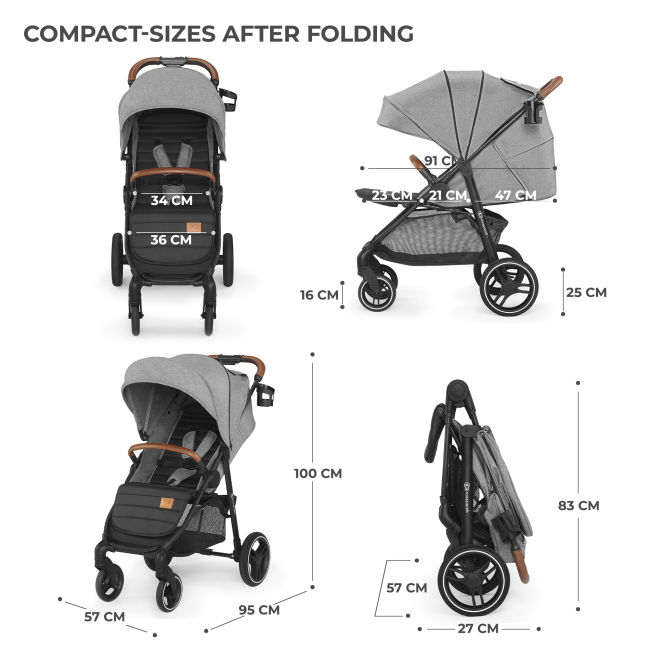 CARUCIOR SPORT KINDERKRAFT GRANDE PLUS, GREY VIVKSGRAN00GRY0000