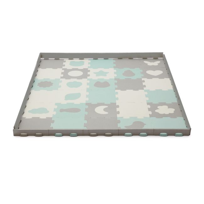 COVORAS DE JOACA KINDERKRAFT LUNO SHAPES, PUZZLE 3D, SPUMA, MINT VIVKPLUSH00MIN0000