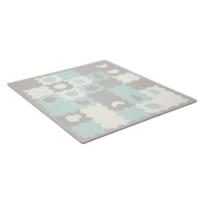 COVORAS DE JOACA KINDERKRAFT LUNO SHAPES, PUZZLE 3D, SPUMA, MINT VIVKPLUSH00MIN0000
