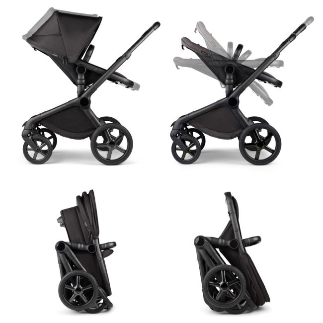 Carucior Bugaboo Fox 5 Noir Limited Edition Black Moonlight 2 in 1 ERFBG100051092