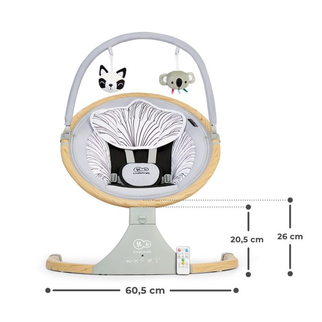 LEAGAN ELECTRIC 2 IN 1 KINDERKRAFT LUMI, GREY VIVKBLUMI00GRY0000