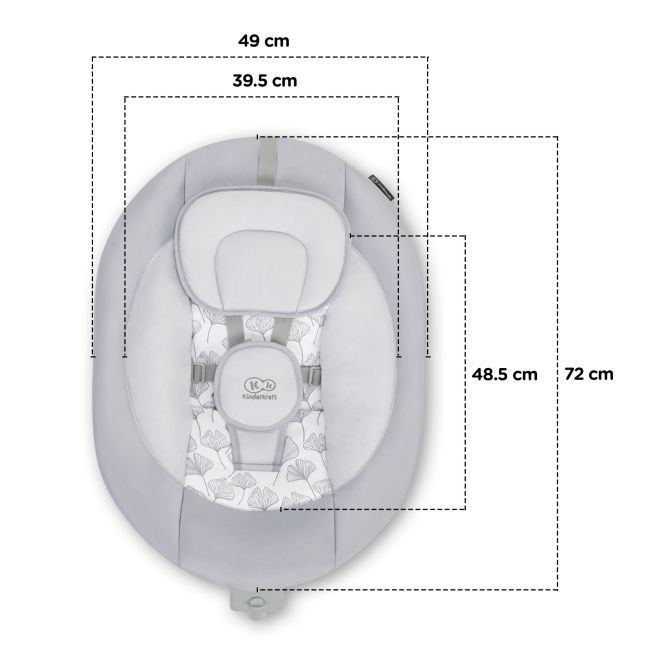 LEAGAN ELECTRIC KINDERKRAFT LULI, 2 IN 1, GREY VIVKKBLULIGRY0000