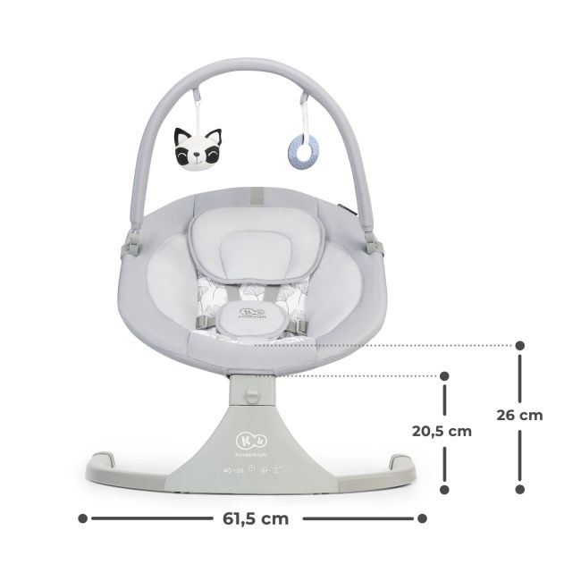LEAGAN ELECTRIC KINDERKRAFT LULI, 2 IN 1, GREY VIVKKBLULIGRY0000