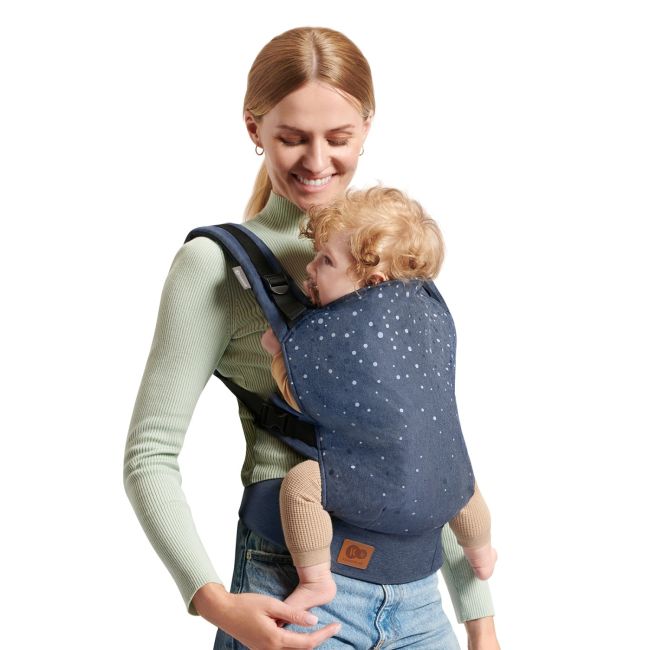 MARSUPIU ERGONOMIC KINDERKRAFT NINO, PANA LA 20 KG, CONFETTI DENIM VIVKNNINOCODEN0000