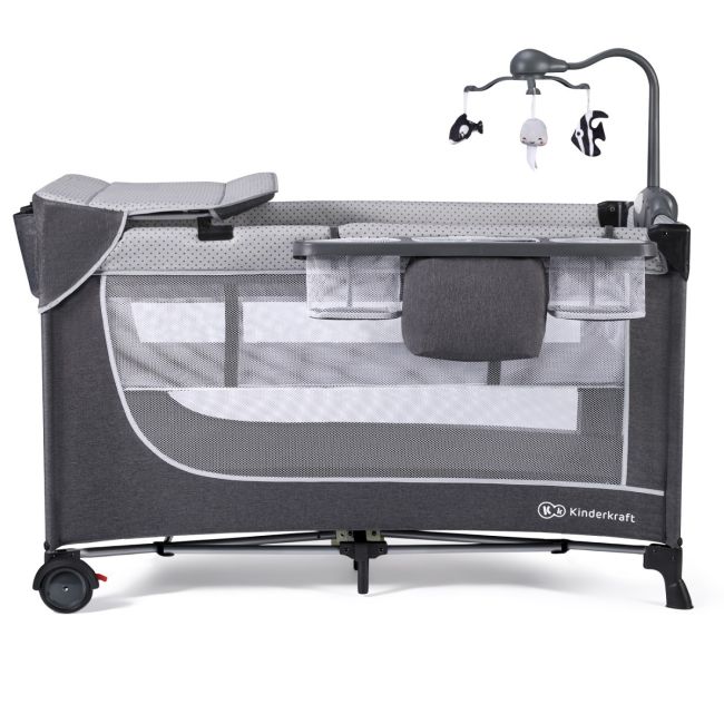 PATUT DE CALATORIE KINDERKRAFT LEODY, CU ACCESORII, GREY VIVKCLEOD00GRY00AC