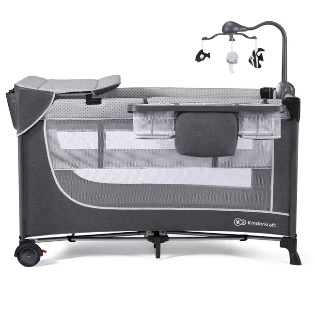 PATUT DE CALATORIE KINDERKRAFT LEODY, CU ACCESORII, GREY VIVKCLEOD00GRY00AC