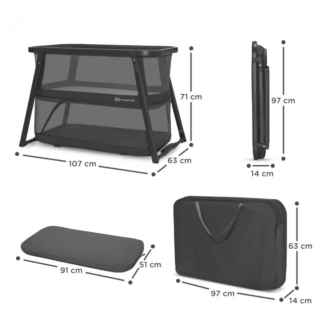 PATUT DE CALATORIE KINDERKRAFT SOFI PLUS, 4 IN 1, GREY VIVKLSOFIPLGRY0000