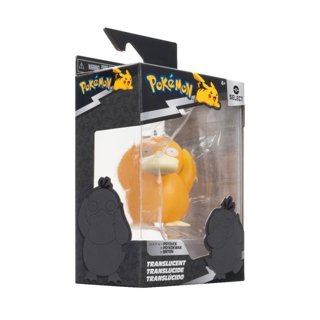 Pokemon - Figurina de actiune Select 7.5 cm, Translucent, Psyduck W6 BKFPKW3930