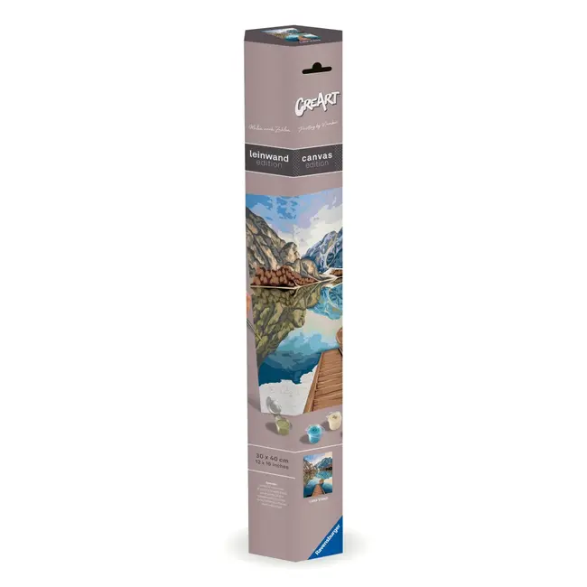 Ravensburger - Pictura pe numere Tablou Canvas vedere la lac ARTRVSPBN23909