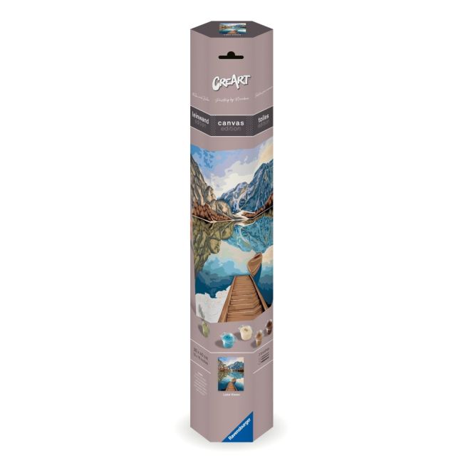 Ravensburger - Pictura pe numere Tablou Canvas vedere la lac ARTRVSPBN23909