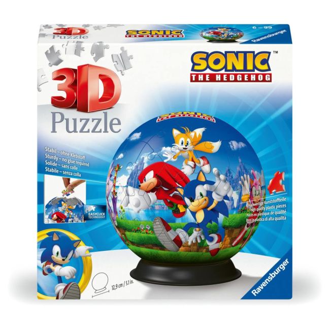 Ravensburger - Puzzle 3D Sonic 72 piese ARTRVS3D11592