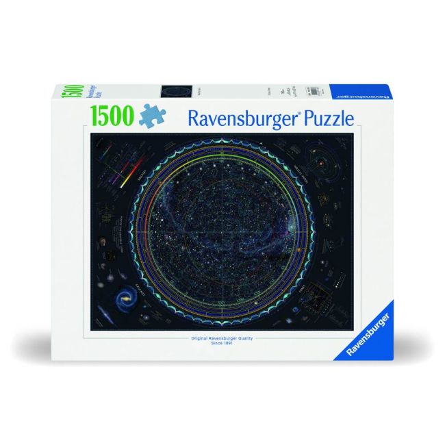 Ravensburger - Puzzle harta universului 1500 piese design nou ARTRVSPA00703