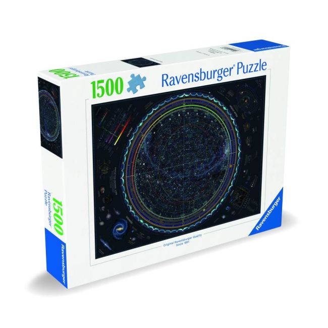 Ravensburger - Puzzle harta universului 1500 piese design nou ARTRVSPA00703