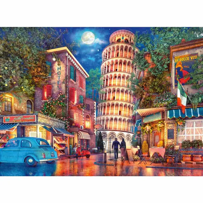 Ravensburger - Puzzle strazile din Pisa 500 piese design nou ARTRVSPA00709