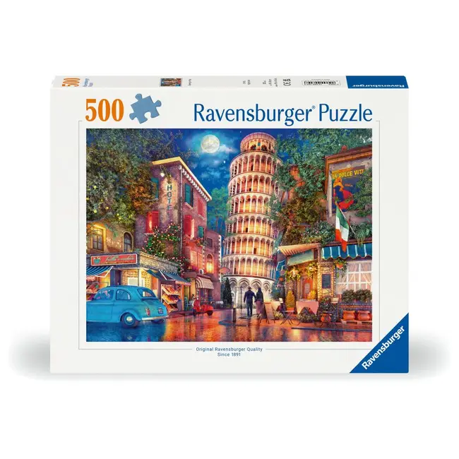 Ravensburger - Puzzle strazile din Pisa 500 piese design nou ARTRVSPA00709