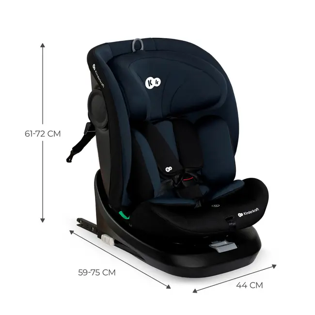 SCAUN AUTO KINDERKRAFT I-GROW I-SIZE 40-150 CM, BLACK VIVKCIGRO00BLK0000