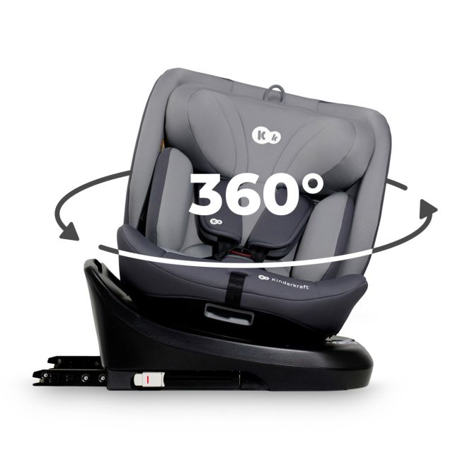 SCAUN AUTO KINDERKRAFT I-GROW I-SIZE 40-150 CM, GREY VIVKCIGRO00GRY0000