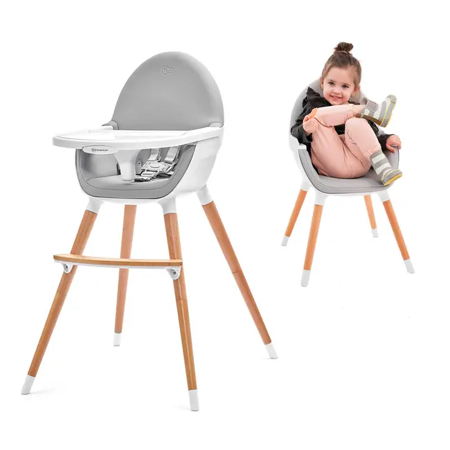 SCAUN DE MASA KINDERKRAFT FINI, 2 IN 1, GREY VIVKKKFINIGRY0000