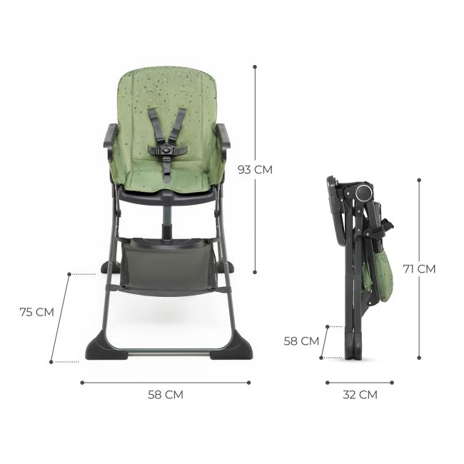 SCAUN DE MASA KINDERKRAFT FOLDEE, PLIABIL, GREEN VIVKHFOLD00GRE0000