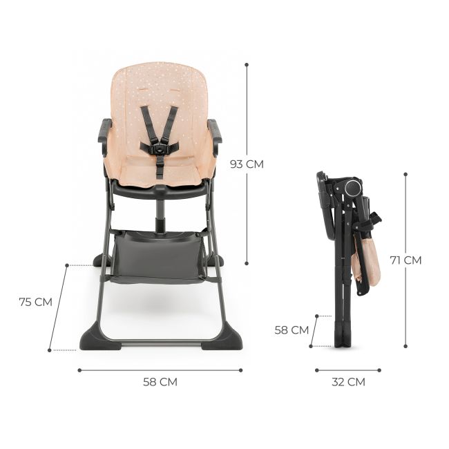 SCAUN DE MASA KINDERKRAFT FOLDEE, PLIABIL, PINK VIVKHFOLD00PNK0000