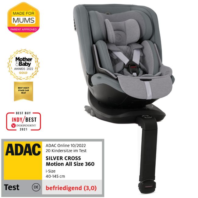 Scaun auto rotativ 360 Silver Cross Motion 2 All Size Glacier ERFSX452.GL