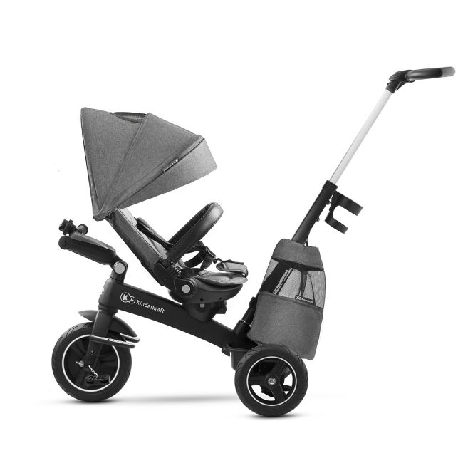 TRICICLETA KINDERKRAFT EASYTWIST, PLATINUM GREY VIVKKRETWIGRY0000