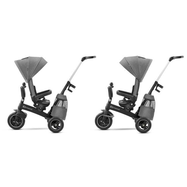 TRICICLETA KINDERKRAFT EASYTWIST, PLATINUM GREY VIVKKRETWIGRY0000
